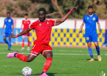 Former Kotoko captain Richard Boadu scores for Al Ahly against Al Tahaddi