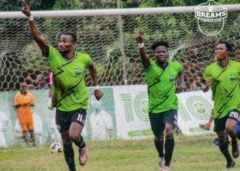 Ghana Premier League: Confederation Cup side Dreams FC win 2-0 at Nsoatreman