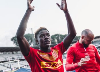 Black Stars new boy Ibrahim Osman scores for Nordsjaelland at home against Randers
