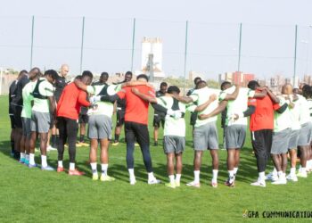 Check out photos from Black Stars’ first training session in Marrakech ahead of Nigeria, Uganda friendlies