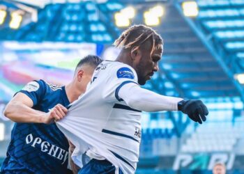 Ghanaian forward Joel Fameyeh on target for Baltika in win over Nizhny Novogorod in Russia