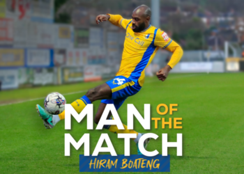 Ghana’s Hiram Boateng bags crucial assist in Mansfield Town’s win over Forest Green Rovers