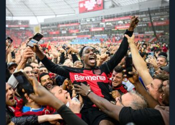 Ghanaian defender Jeremie Frimpong helps Bayer Leverkusen to win first Bundesliga title to end Bayern’s 11-years dominance