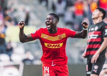 Ghanaian forward Ibrahim Osman scores in Nordsjaelland’s thrilling 3-3 draw against Midtjylland