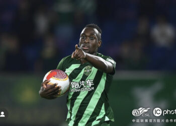 Ghanaian forward Deabeas Owusu scores in Zhejiang Professional big win over Nantong Zhiyun in Chinese Super League