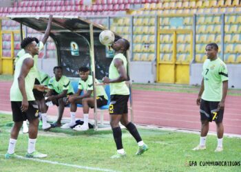 Watch the Black Stars’ 2nd training session at Baba Yara ahead of the CAR match