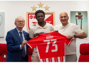 Serbian giants Red Star Belgrade announce signing of Black Stars left-back Ebenezer Annan