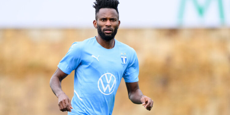230210 Emmanuel Lomotey of Malmö FF during the Friendly match between Malmö FF and Aarhus on February 10, 2023 in Estepona. 
Photo: Ludvig Thunman / BILDBYRÅN / kod LT / LT0492