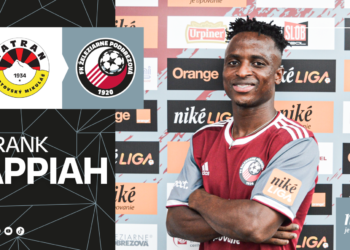 Slovakian topflight side FK Železiarne Podbrezová announce capture of Ghanaian winger Frank Appiah