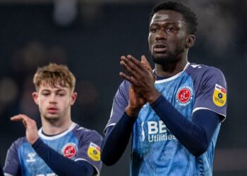 VIDEO: Ghanaian defender Brendan Sarpong-Wiredu scores to secure vital point for Fleetwood Town against Notts County