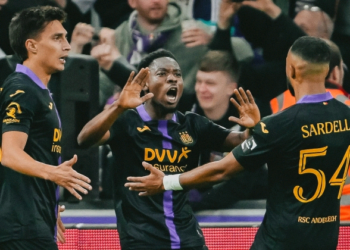 Ghanaian forward Francis Amuzu scores for Anderlecht in 3-1 win over Mechelen
