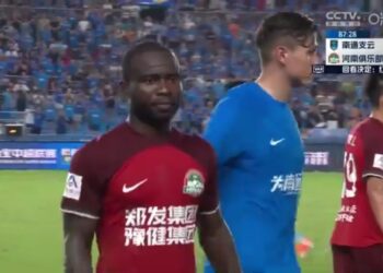 Ghanaian winger Frank Acheampong sees red in Henan FC’s draw with Nantong Zhiyun FC in China