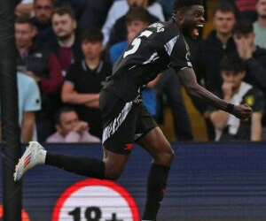 Thomas Partey opens goal account in Arsenal’s win over Aston Villa