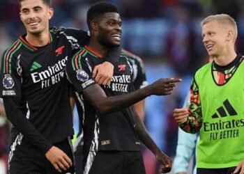 Thomas Partey delighted after scoring in Arsenal’s victory over Aston Villa