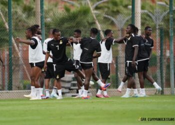 PHOTOS: Twenty-two players train in Berkane as Black Stars get ready for Niger clash
