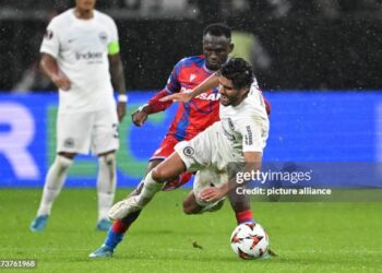 UEFA Europa League: Prince Adu Kwabena scores crucial goal in Viktoria Plzen’s draw with  Eintracht Frankfurt