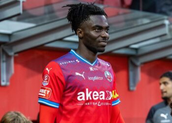 Ghanaian forward Benjamin Acquah scores in Helsingborgs IF’s dominant win over Gefle