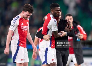 “It’s one of the best performances I’ve seen from him” – Mikel Arteta hails Thomas Partey’s stellar display in Arsenal’s 5-1 win over Sporting CP
