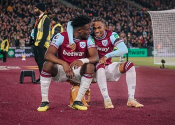 With my celebration on the boards, a lot of people are copying it now – Kudus on his STOOL celebrations