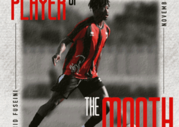 Ghanaian midfielder Abdul Rashid Fuseini named NK Tabor Sezana’s Player of the Month for November