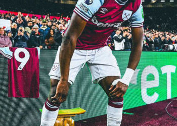 With my celebration on the boards, a lot of people are copying it now – Kudus on his STOOL celebrations