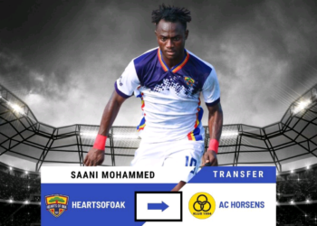Saani Mohammed joins AC Horsens from Hearts of Oak