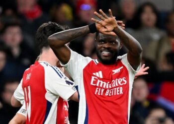 Thomas Partey scores as Arsenal thrash Manchester City 5-1 in Premier League showdown