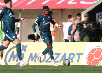 Ghanaian defender Ebenezer Annan scores as Red Star Belgrade secure a 3-0 win over Radnicki Nis