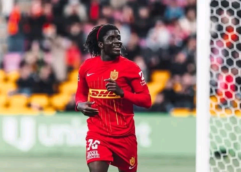 Caleb Yirenkyi scores in FC Nordsjaelland’s dominant victory over Randers