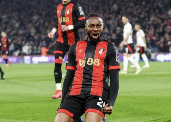 Antoine Semenyo equals Michael Essien’s Premier League goal record in Bournemouth’s win over Fulham