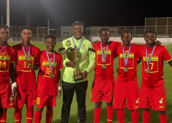Coach Yaw Preko leads Ghana’s U15 national team to emerge 2025 Mundialito Champions