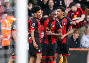 In-form Ghanaian young forward Daniel Adu-Adjei scores against Brentford for Bournemouth