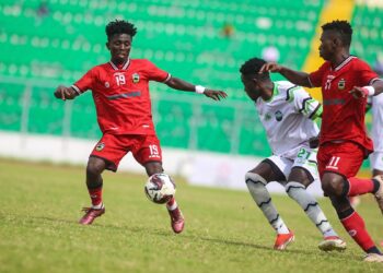 Match Report: Kwame Opoku bags brace as Asante Kotoko crush Dreams FC 4-1 to stay in title race with three games to go
