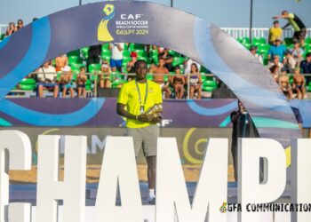 Ghanaian beach soccer player Alexander Adjei makes history with move to Barcelona beach soccer club