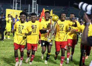 Kotoko captain Frederick Asare celebrates “Special Day” after FA Cup triumph