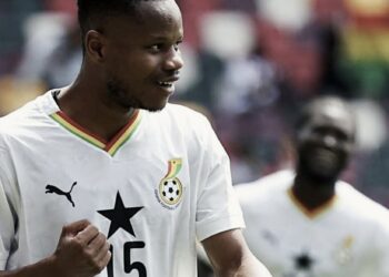 ”Another wonderful experience with the Black Stars” – Lawrence Agyekum celebrates first Black Stars goal after standout performance in Unity Cup