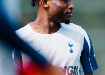 Mohammed Kudus takes part in first training session with Tottenham Hotspur