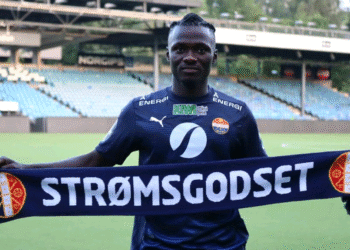 James Ampofo targets Black Stars call-up after joining Norwegian top-flight side Strømsgodset
