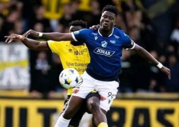 Ghanaian forward Emmanuel Yeboah strikes again as Edge Elfsborg in Swedish Allsvenskan