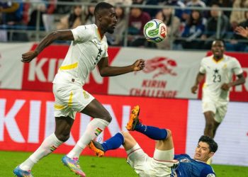 Prince Osei Owusu makes his Black Stars debut against Japan