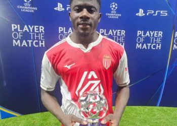 Mohammed Salisu shines as Man of the Match in Monaco’s Champions League draw